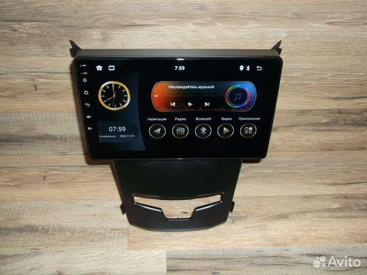 Магнитола SsangYong Action 2013+ Android GPS WiFi