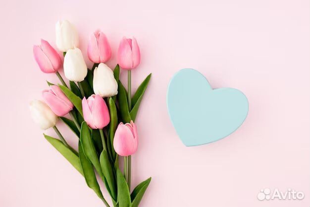 Тюльпаны ромашки