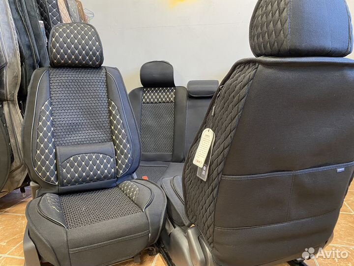 Авточехлы вязаная середина