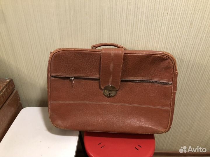 Кожаный чемодан СССР