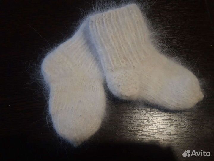Очень тёплые носочки для новорожденного