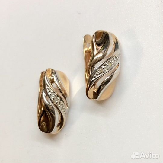 Золотые серьги 585 пробы