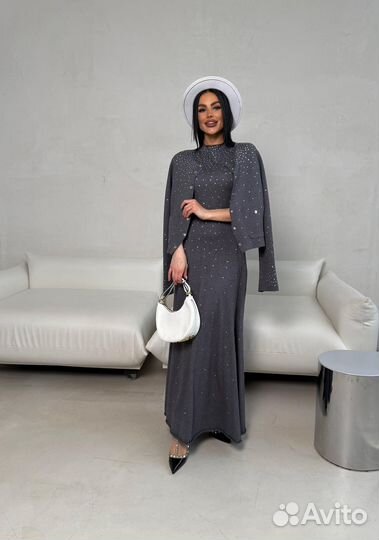 Костюм женский платье с жакетом premium