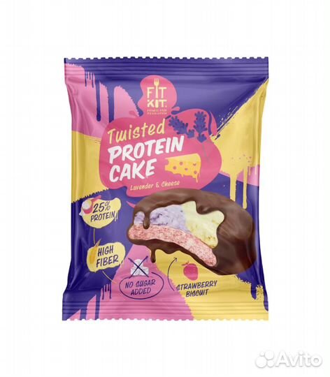 Протеиновое пирожное fitkit Twisted Protein Cake