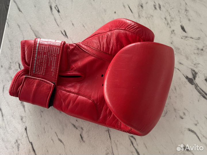 Боксерские перчатки 12 oz. Leco, натуральная кожа