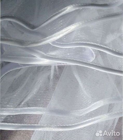 Белый школьный фартук