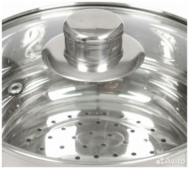 Пароварка со стеклянной крышкой Rainstahl 5102-03