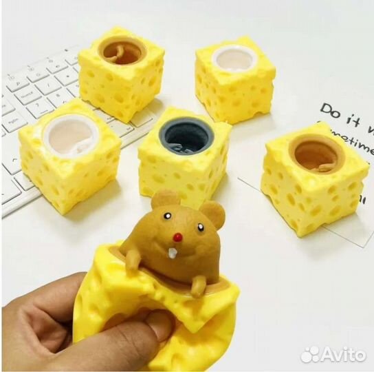 Игрушка антистресс Белка Мышка сыр