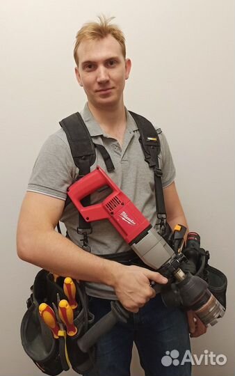 Электрик, перенос розеток, штробление