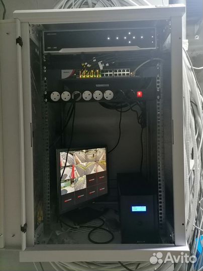 Установка системы видеонаблюдения.камеры