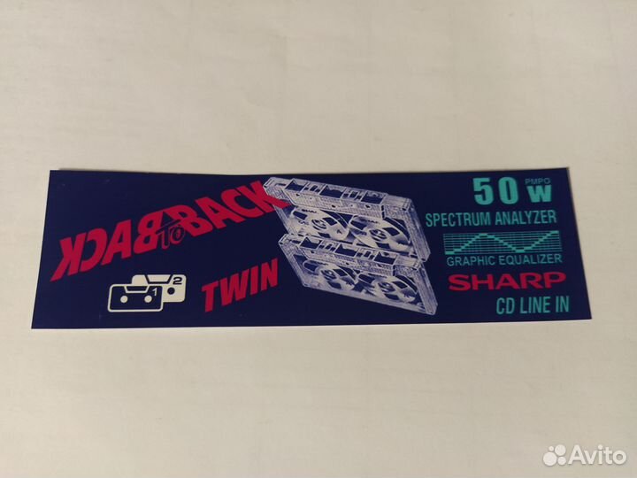 Наклейки sharp twin WQ-T233,T251,T282