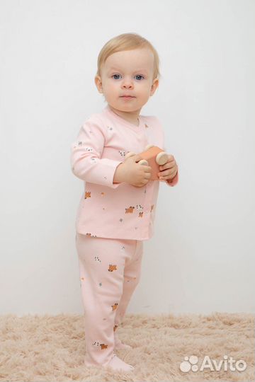 Ползунки для девочки Crockid К 400220 собачк (56)