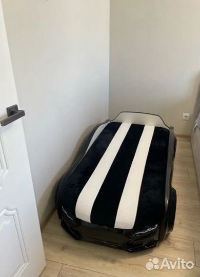 Кровать-машина Baby-M черная