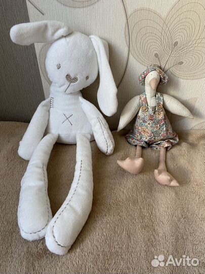 Интерьерные игрушки, тильда курица, заяц,Пасха