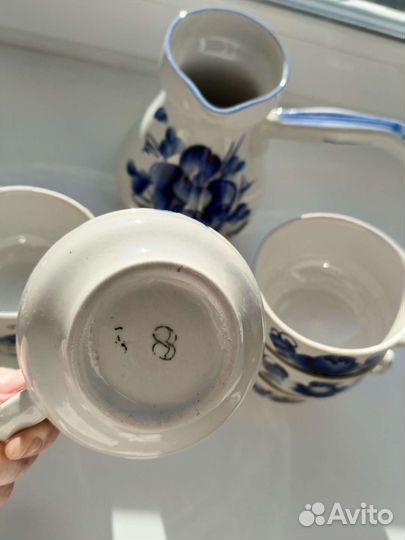 Сервиз чайный/кофейный гжель 7 предметов