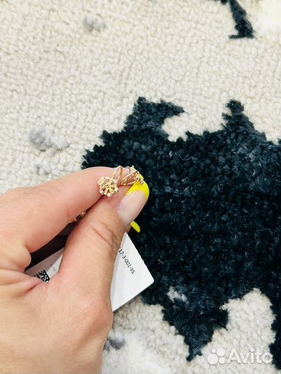 Серьги серебро детские