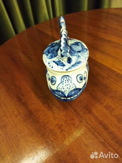 Соусница рыбка Гжель СССР