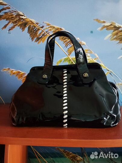 Сумка натуральная кожа Armani женская