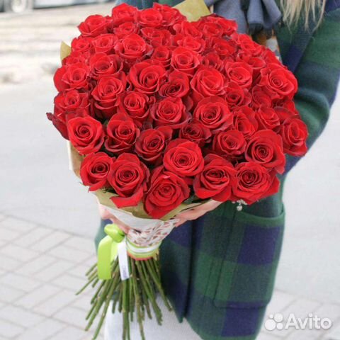 Цветы розы эквадор 80,90см с доставкой