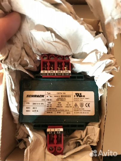 Трансформатор schrack 230/24V 100VA