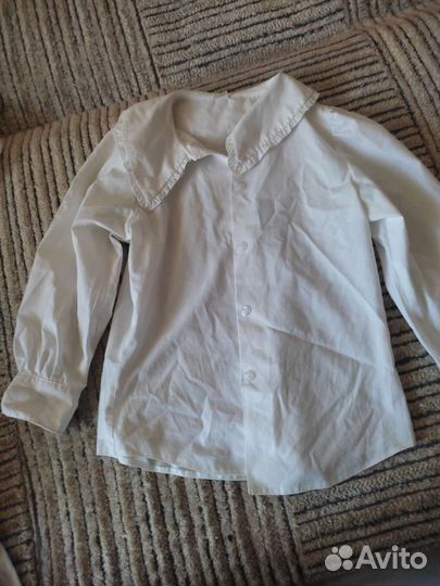 Блузка белая для девочек