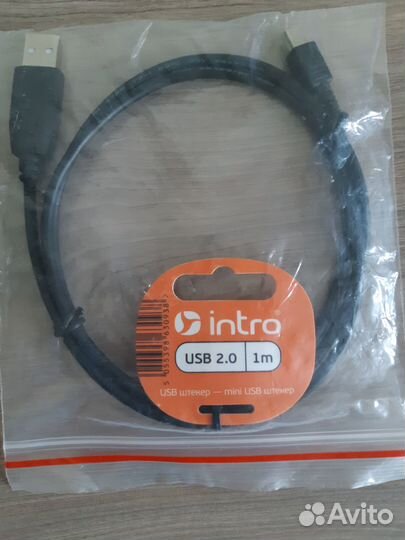 Кабель USB - Mini USB, 1 метр (новый)