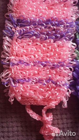 Мочалки ручной работы из полипропилена