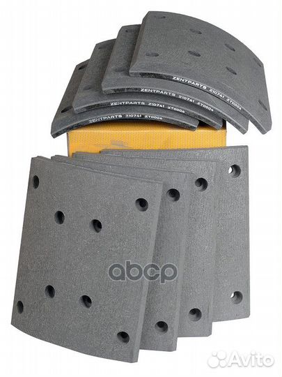 Z10741 накладки торм. с заклепками STD 19187