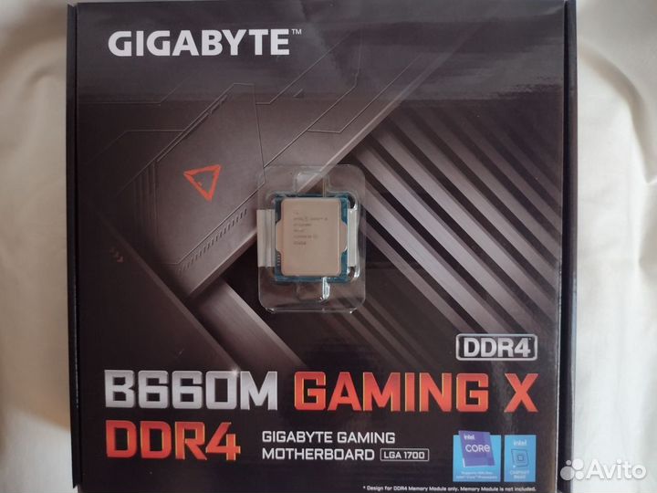 Комплект i5 12400f + Gigabyte B660m Gaming X DDR4