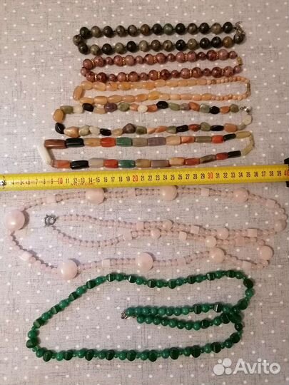 Натуральные камни, бисер