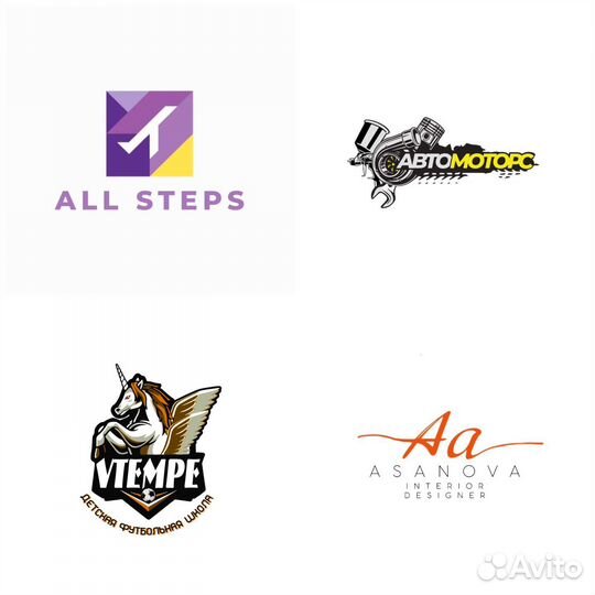 Разработка логотипа. Нейминг. Визитки. Баннеры
