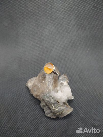 Кольцо сердолик