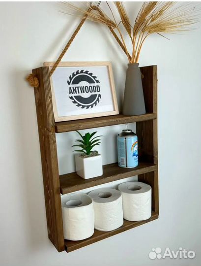Полка настенная деревянная
