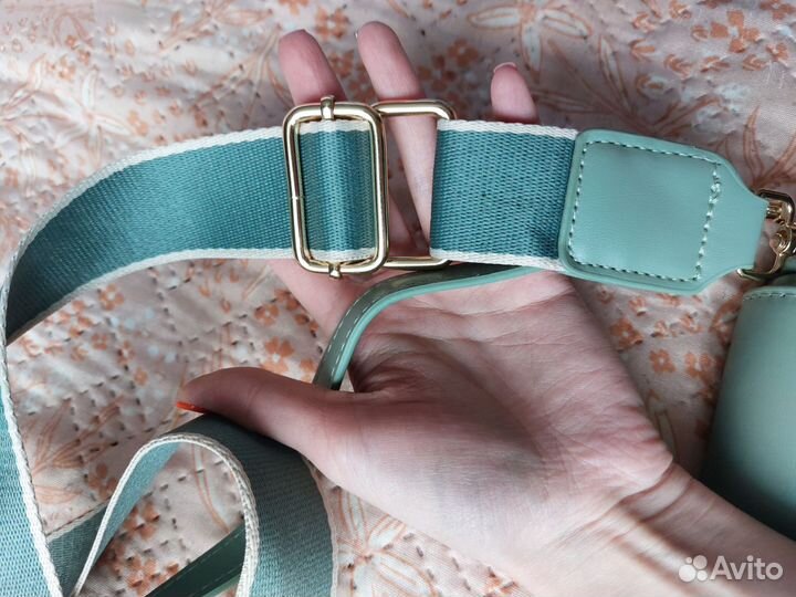 Сумка женская новая мятный цвет зелёный