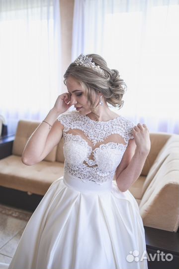 Свадебное платье (топ+юбка)