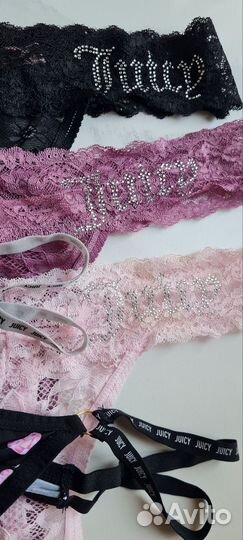Трусики стринги брак S M L XL juicy couture