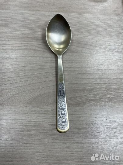 Ложка серебро десертная 875 проба(Сзр)