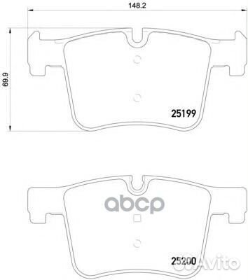Колодки тормозные дисковые перед BMW 3 (F30