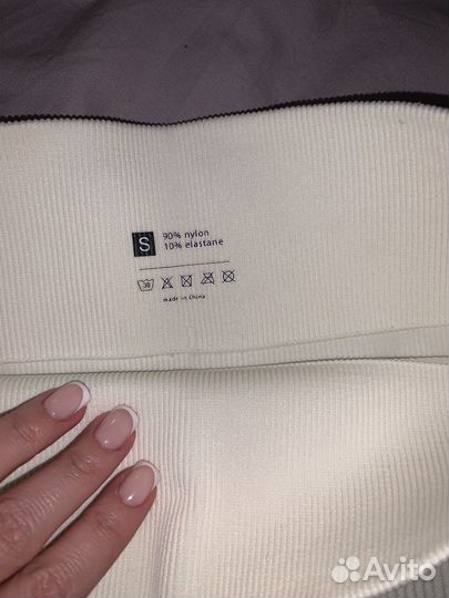 Легинсы в рубчик женские