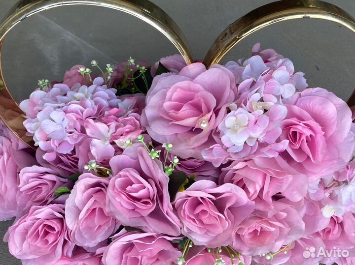 Кольца на машину свадебные