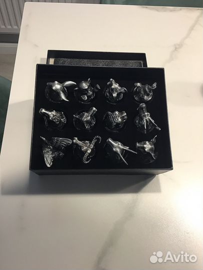 Набор Рюмки-перевертыши 12 зверей