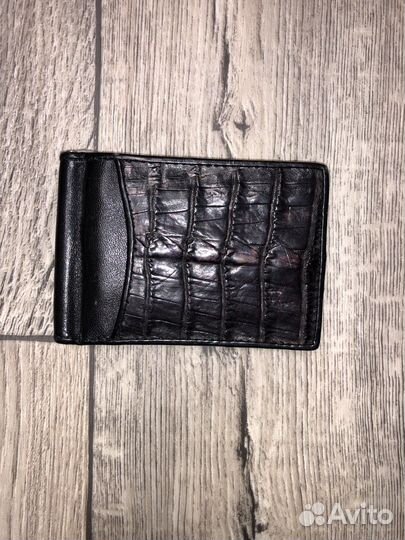 Зажим для денег кожа крокодила