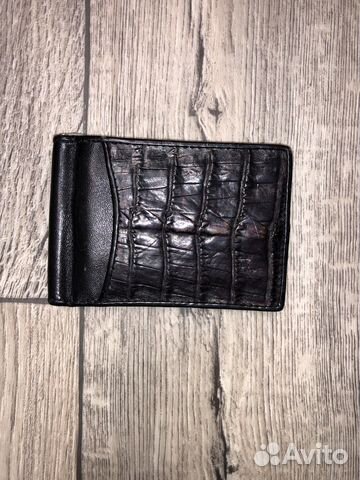 Зажим для денег кожа крокодила