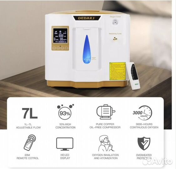 Кислородный концентратор dedakj DE-1LW