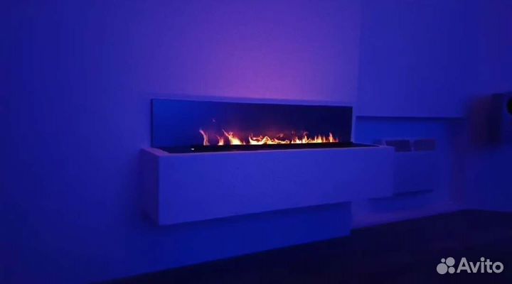 Паровой электрокамин 3d