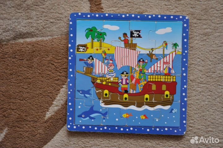 Деревянные пазлы для малышей