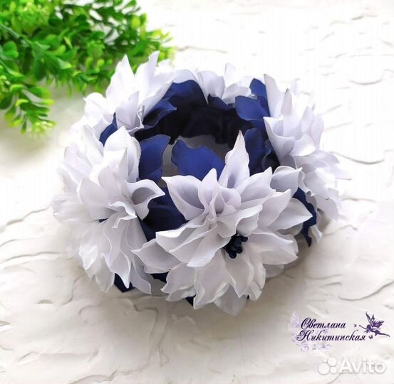 Резинка на пучок, украшение на пучок