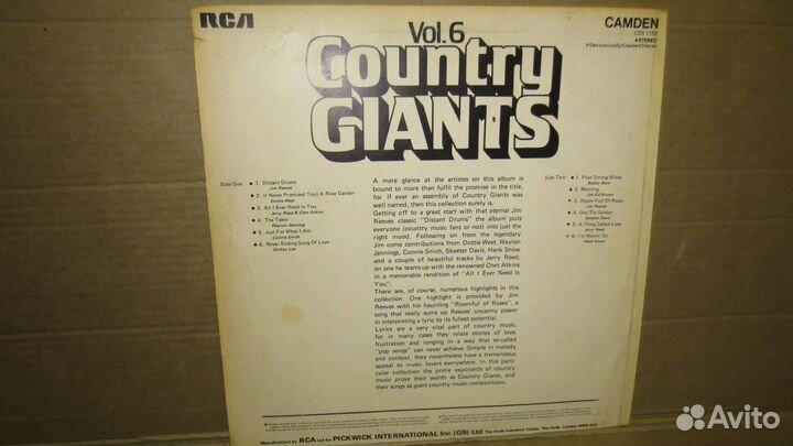 Грампластинка Country Giants (6)