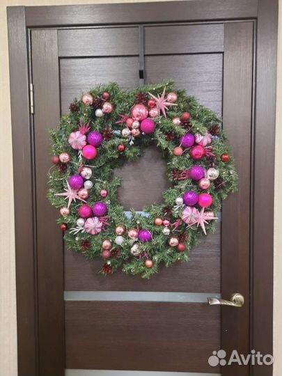 Новогодний венок с подсветкой