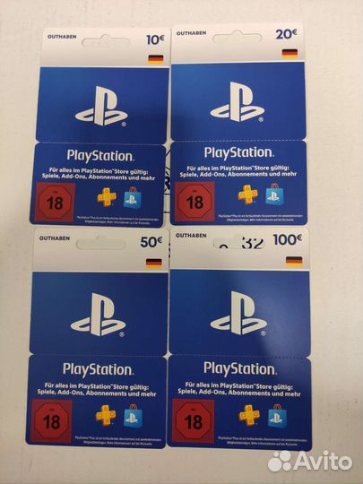 Карты пополнения PSN Playstation PS store Германия
